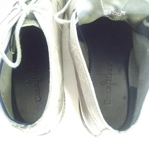 Cole Haan Glenn Gray Leather Ankle Boots. - Picture 3 of 8